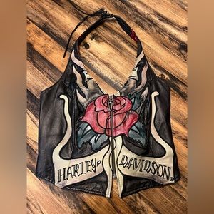Harley-Davidson Rose Halter Top